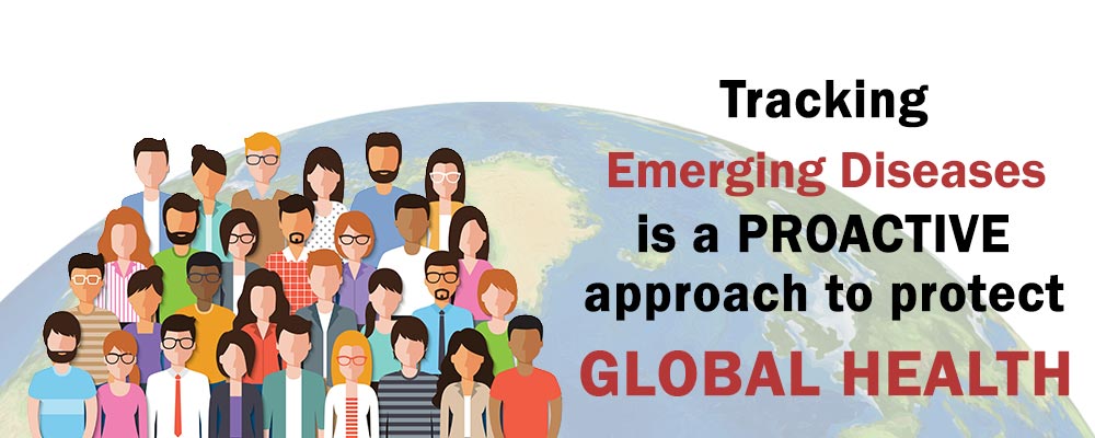 man with mask tracking disease